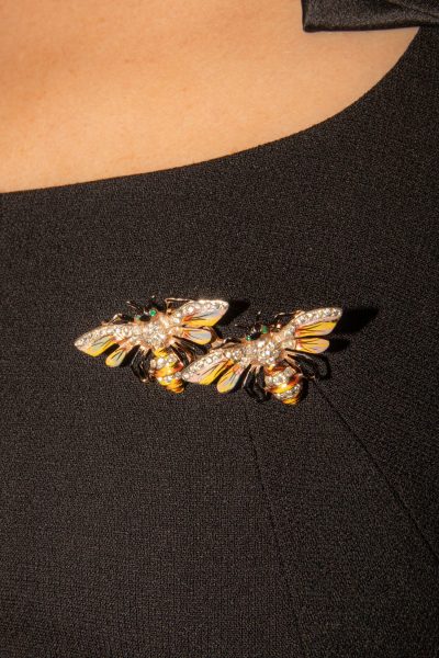 Vintage Corocraft Brosche mit zwei Bienen