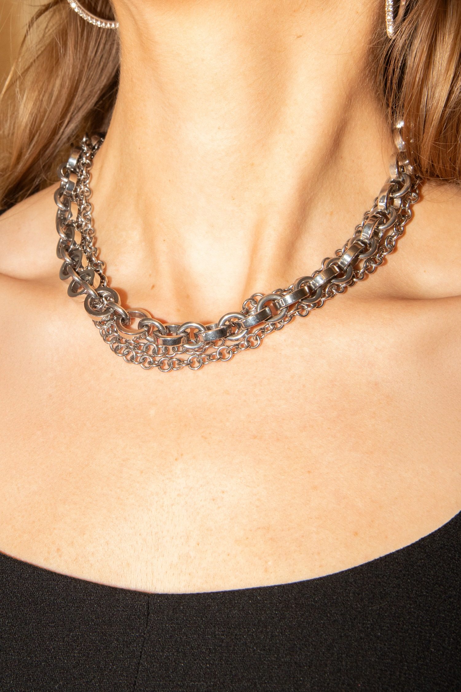 Thumbnail of http://DKNY%20Vintage%20Halskette%20im%20Layering-Look%20in%20Silber