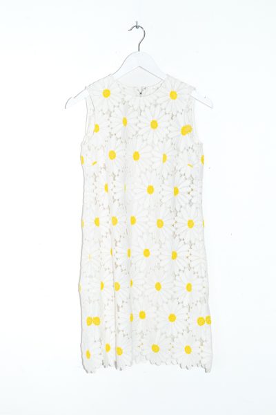 Dolce & Gabbana Vintage Minikleid in Weiß und Gelb