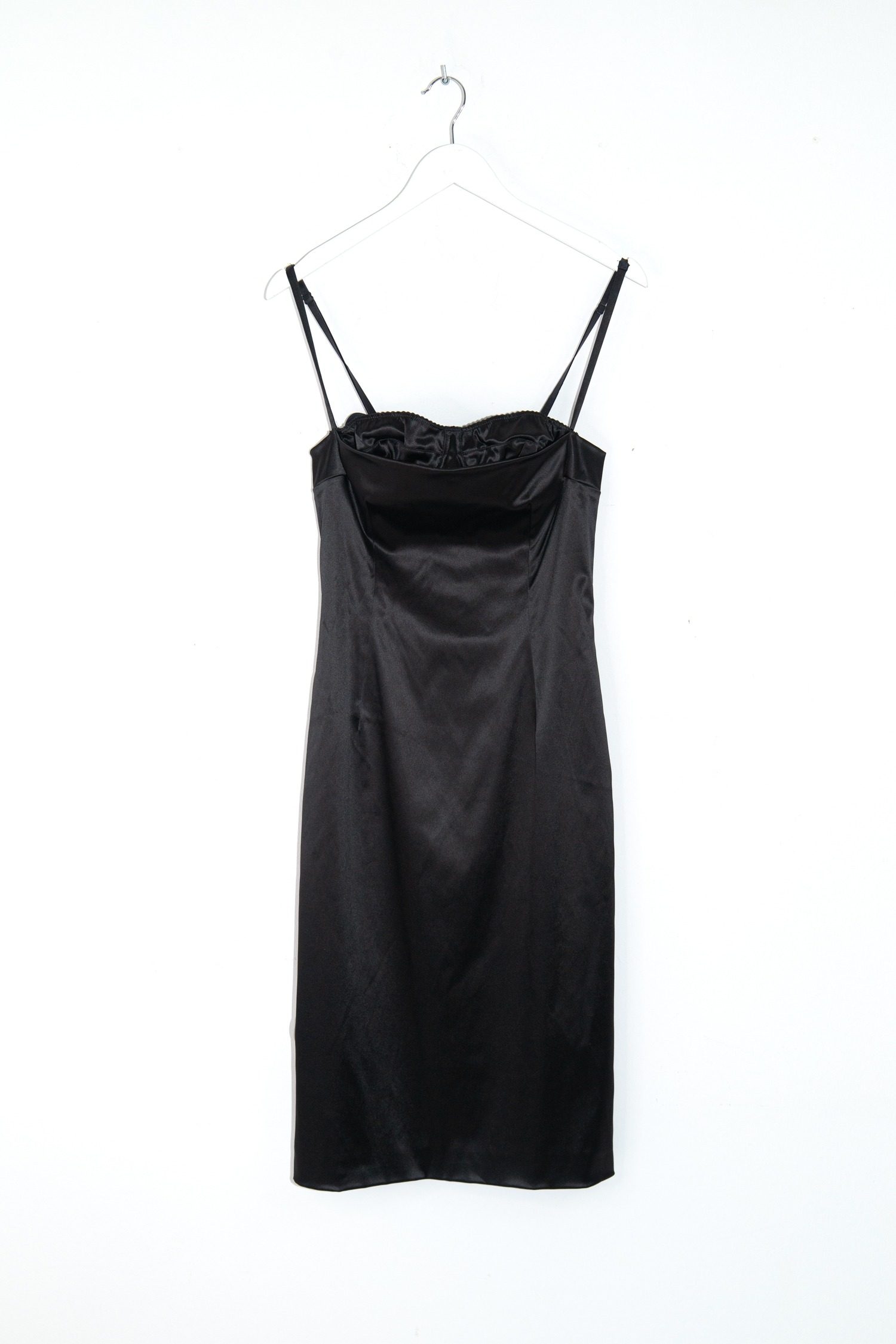 Thumbnail of http://Dolce%20&%20Gabbana%20Trägerkleid%20aus%20Satin%20in%20Schwarz