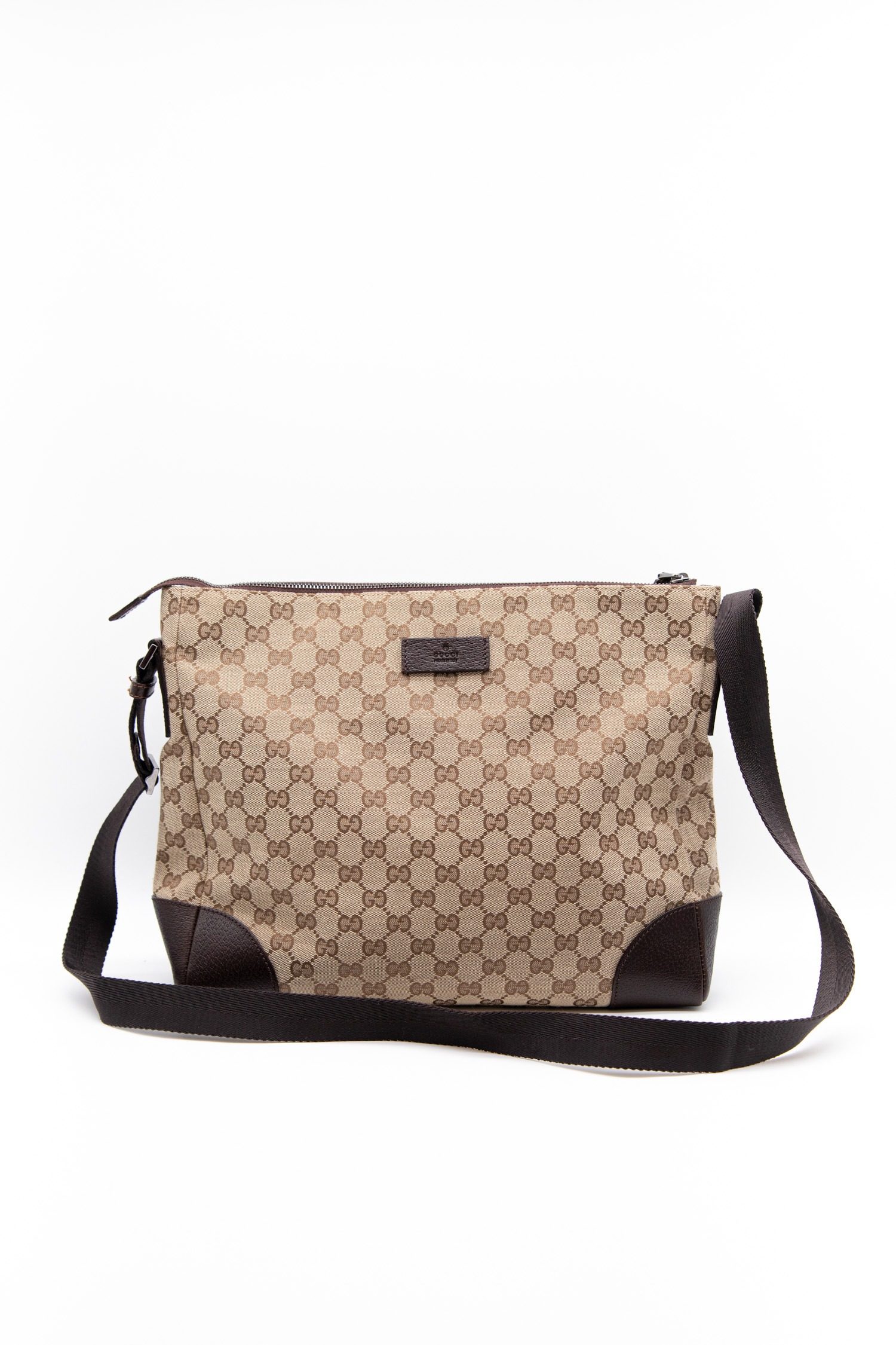 Thumbnail of http://Vintage%20Gucci%20GG%20Canvas%20Umhängetasche%20in%20Braun%20und%20Beige