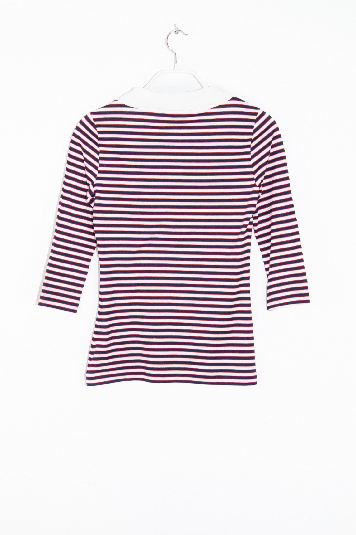Thumbnail of http://Gucci%20Vintage%20Oberteil%20mit%203/4-Ärmeln%20gestreift%20in%20rot,%20weiß,%20blau