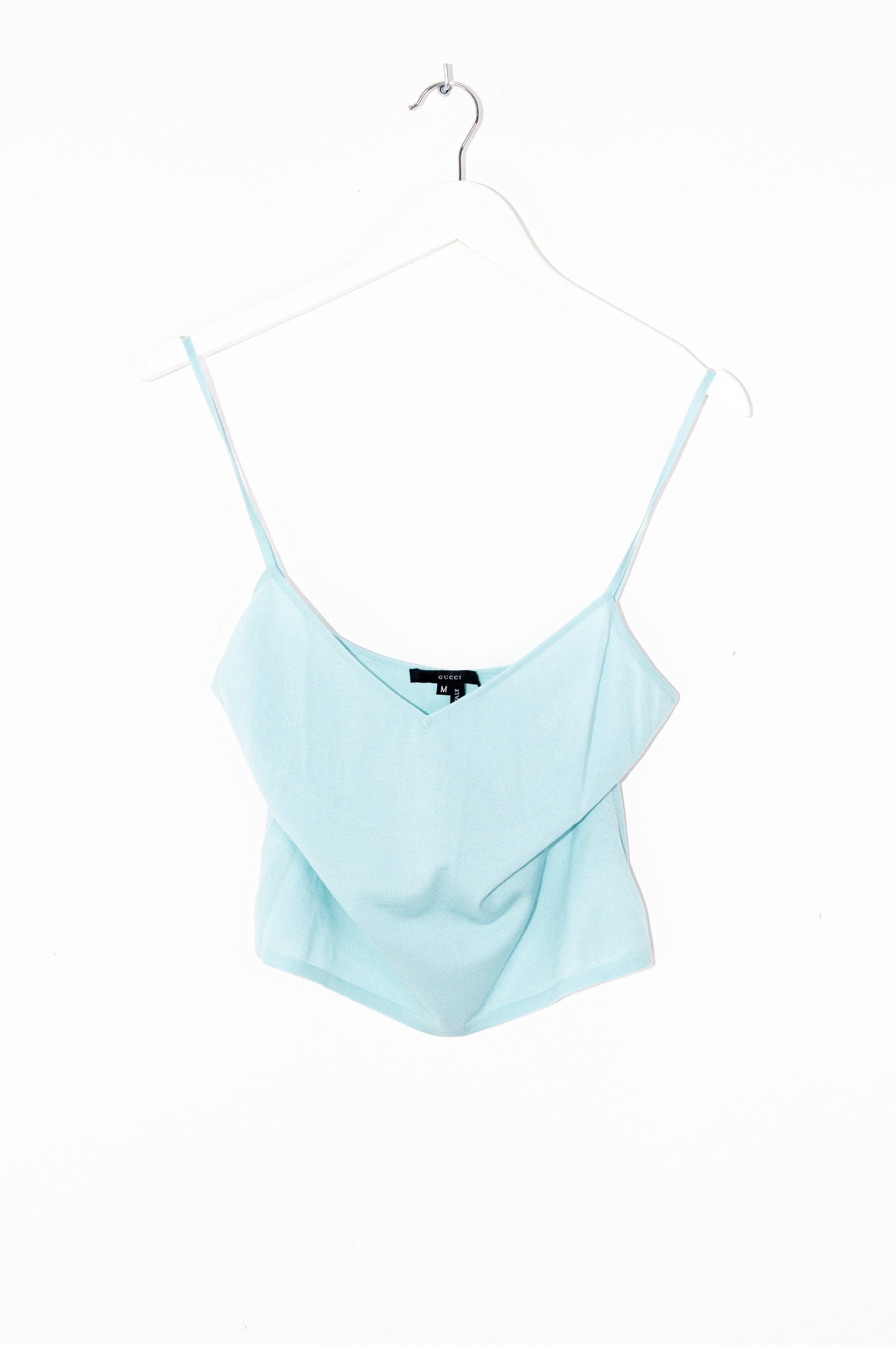 Thumbnail of http://Vintage%20Gucci%20Strickset%20aus%20Top%20und%20Strickjacke%20in%20Helltürkis