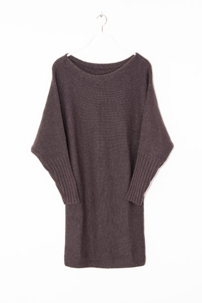 Vintage Iris von Arnim Strickkleid in Graubraun