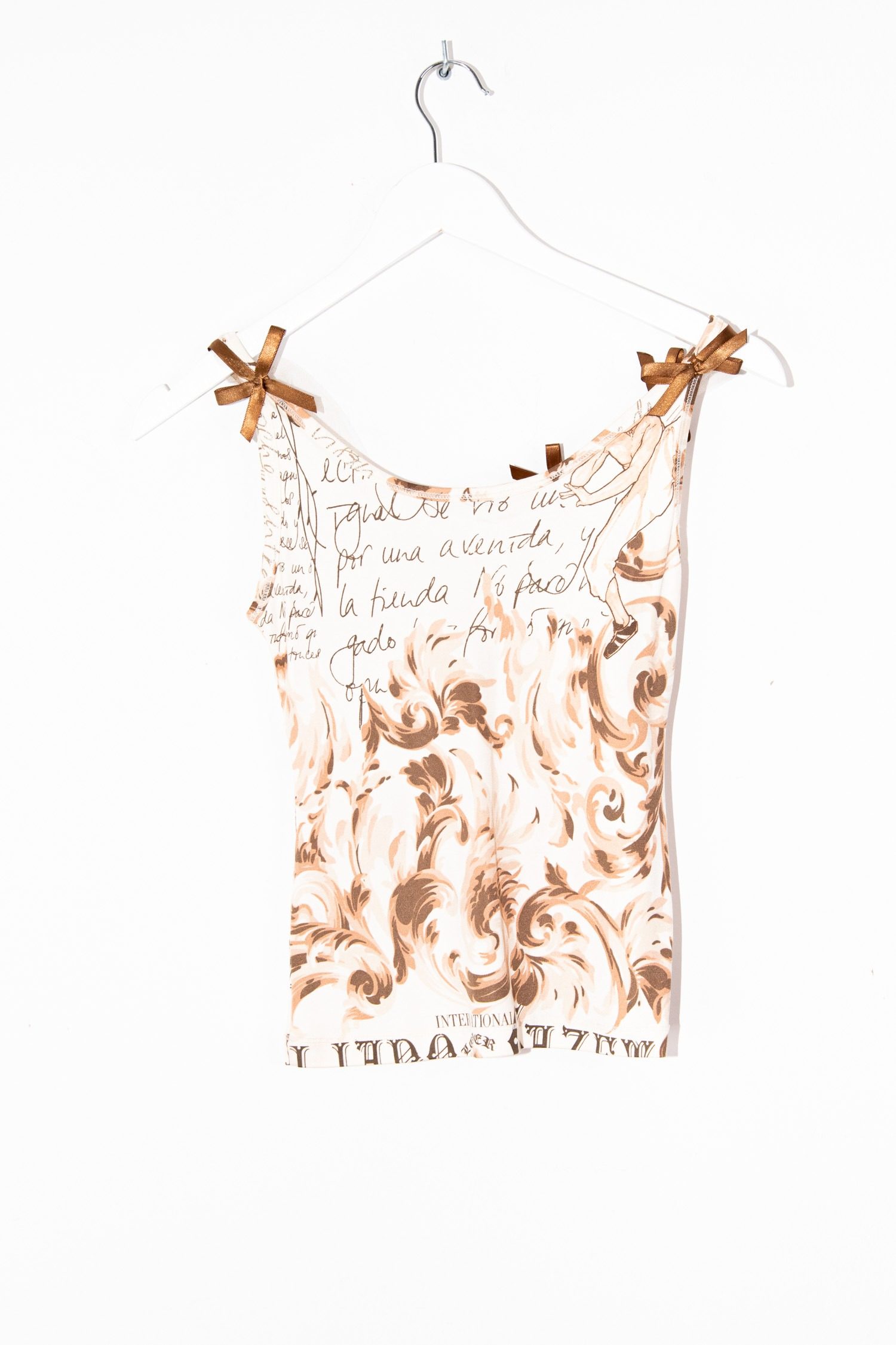 Thumbnail of http://Vintage%20John%20Galliano%20Set%20aus%20Jacke%20und%20Top%20in%20Beige%20und%20Braun