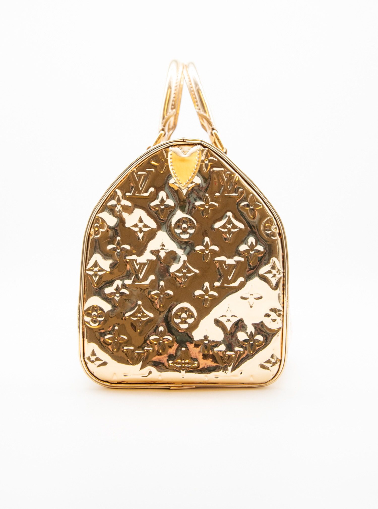 Thumbnail of http://Vintage%20Louis%20Vuitton%20Speedy%20Monogramm%20Miroir%20Tasche%20in%20Gold