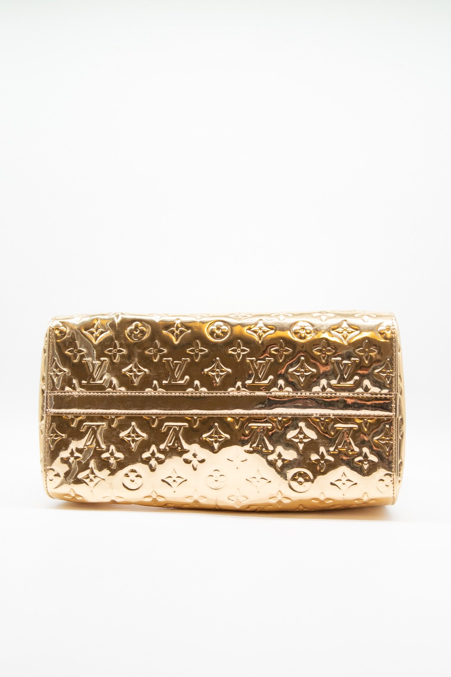 Thumbnail of http://Vintage%20Louis%20Vuitton%20Speedy%20Monogramm%20Miroir%20Tasche%20in%20Gold