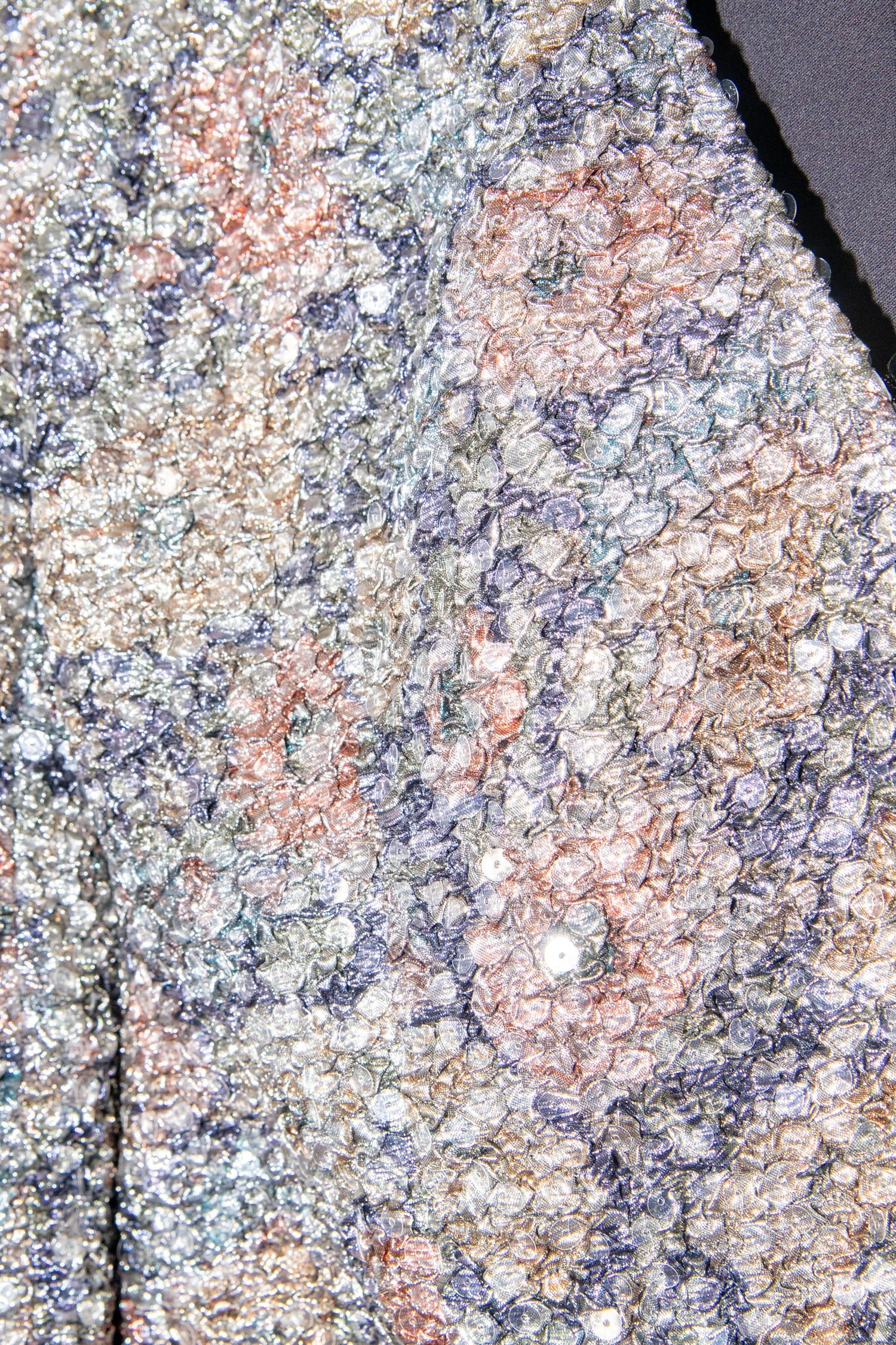 Thumbnail of http://Mani%20Vintage%20Blazer%20mit%20Pailetten%20in%20Gold%20und%20Apricot