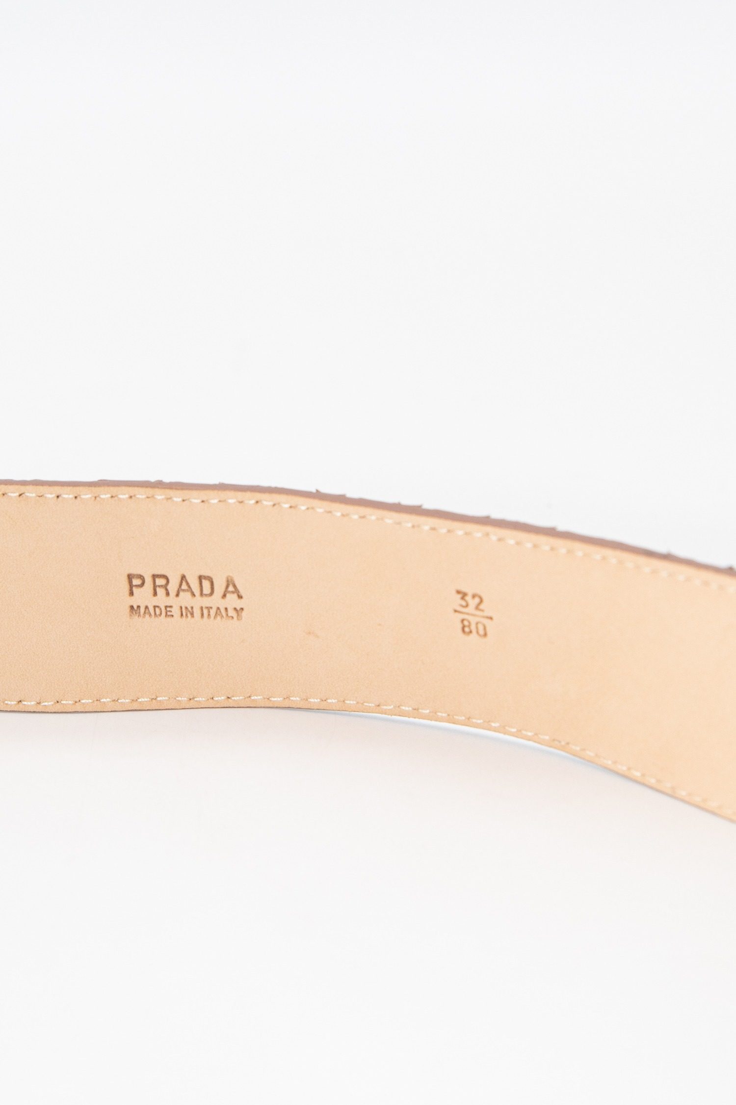 Thumbnail of http://Prada%20Vintage%20Gürtel%20in%20Python-Optik%20in%20Beige%20und%20Silber
