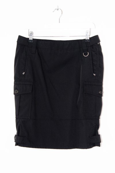 Vintage Prada Minirock mit verschiedenen Taschen in Schwarz