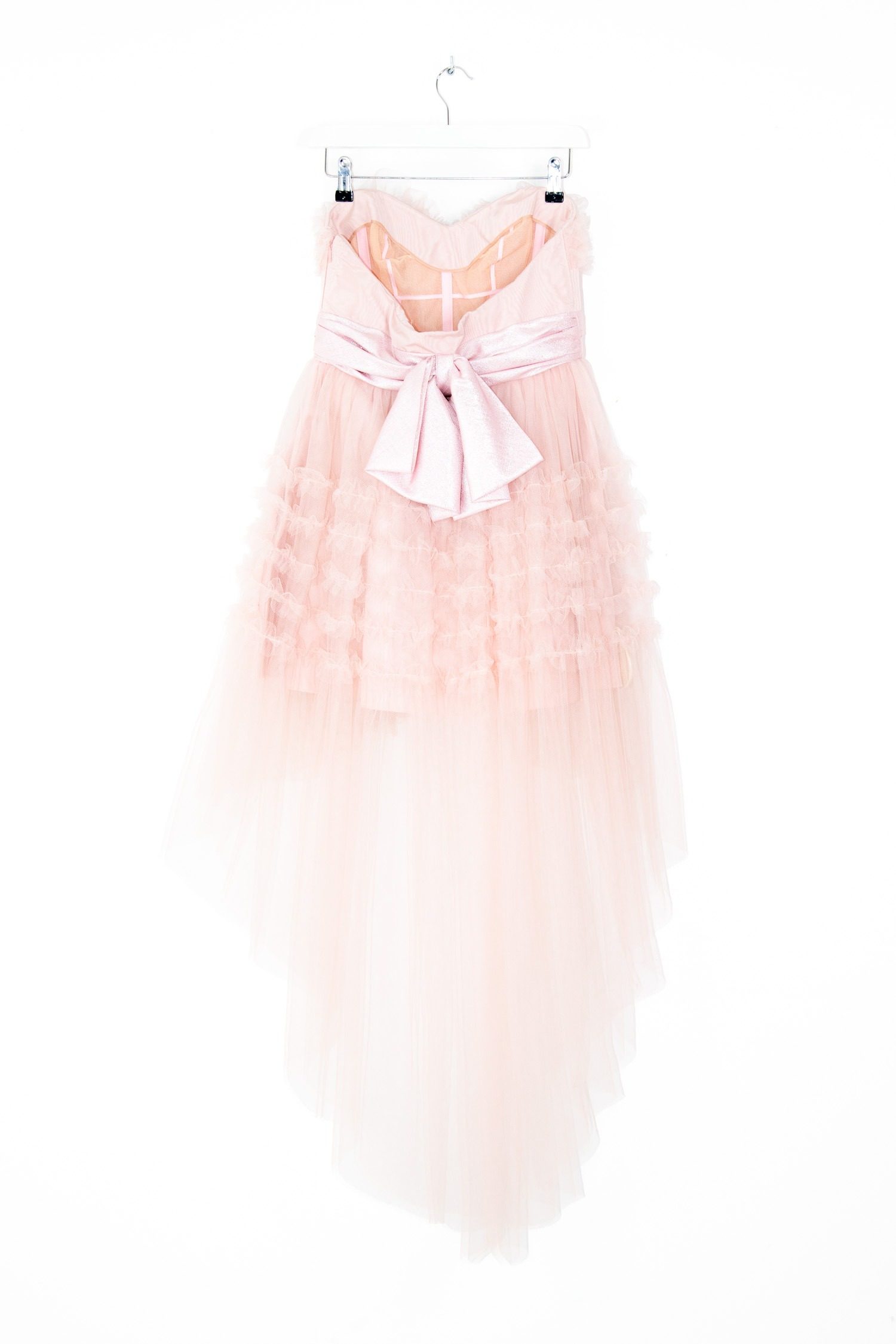 Thumbnail of http://Saint%20Laurent%20Tüllkleid%20mit%20Schleife%20in%20Rosa