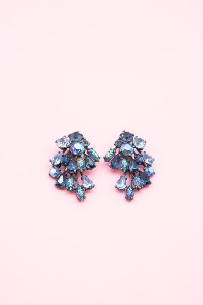 Schiaparelli Vintage Ohrclips in Bouquet Form