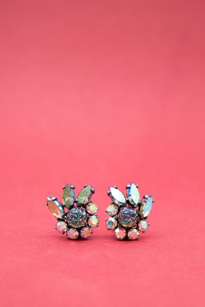 Schiaparelli Ohrclips mit Strass