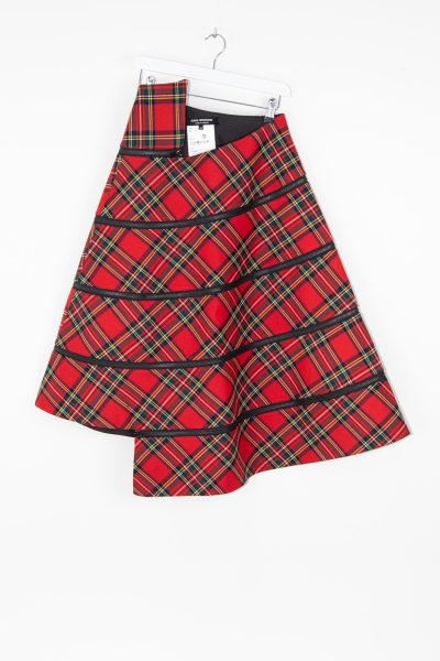 Junya Watanabe Comme des Garçons Midirock mit Karomuster