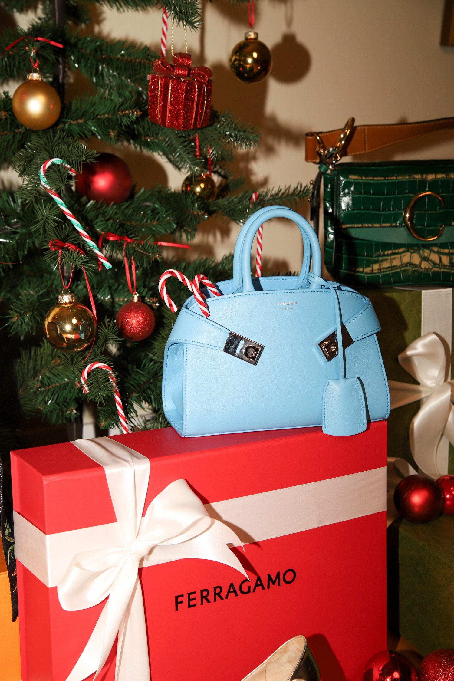 Thumbnail of http://Ferragamo%20Hug%20Handtasche%20in%20Hellblau