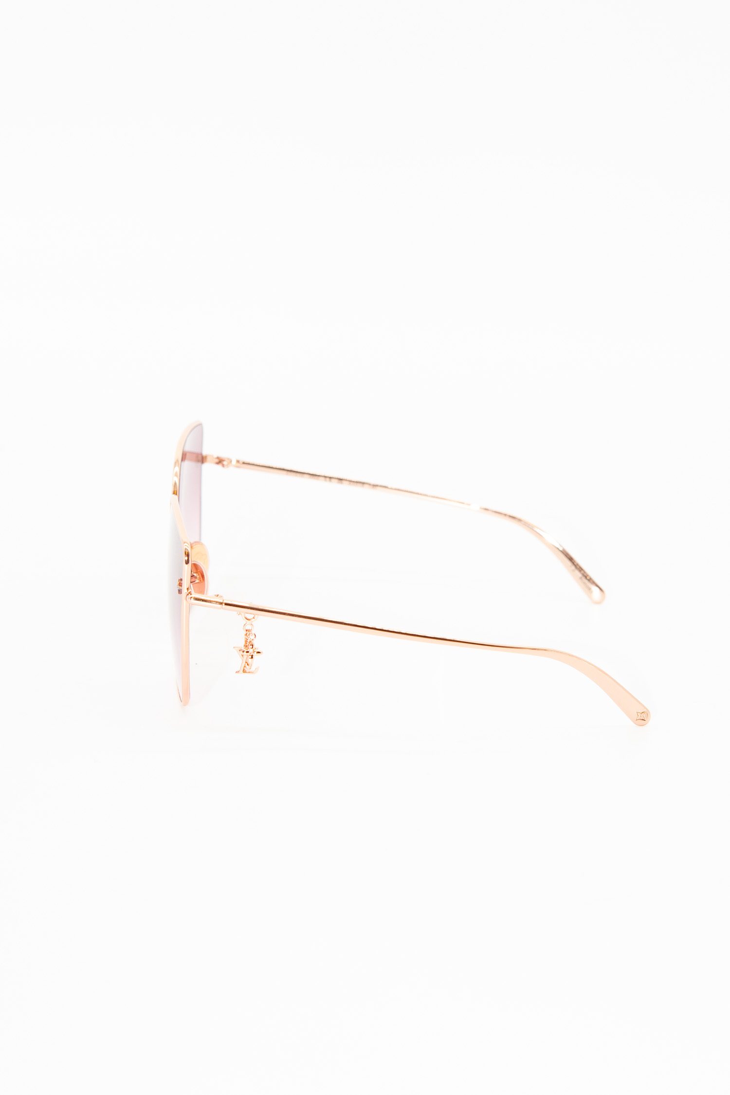 Louis Vuitton große Sonnenbrille in Roségold