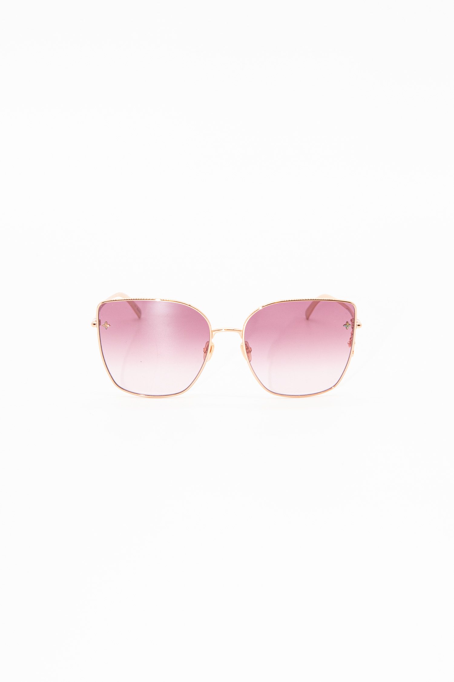 Louis Vuitton große Sonnenbrille in Roségold