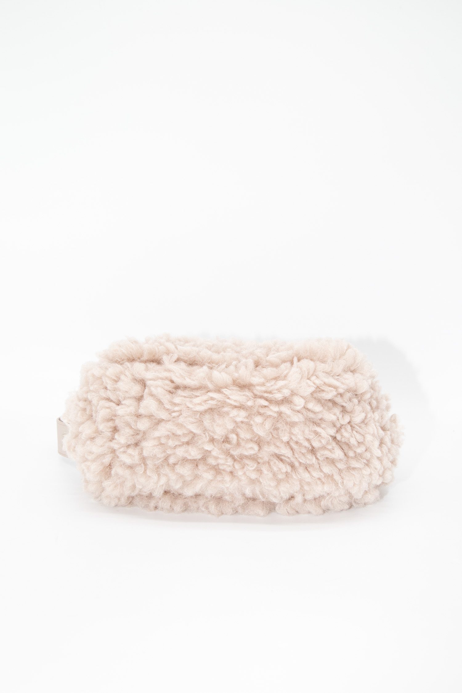 Weekend Max Mara "Pasticcino Breda" Plüsch Tasche in Beige