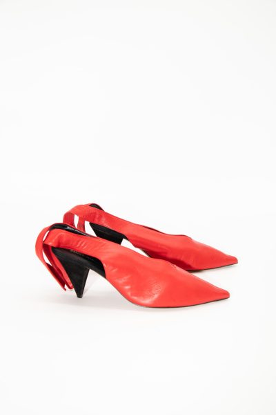 Celine Spitze Schuhe mit Absatz in Rot