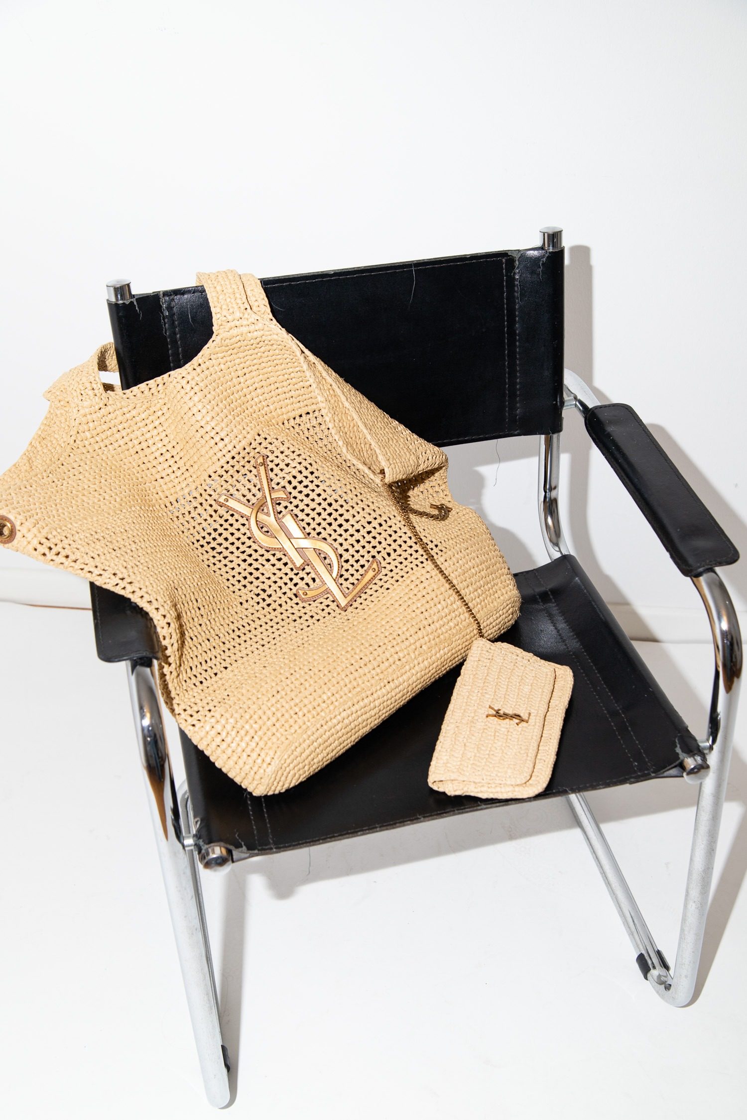 Thumbnail of http://Saint%20Laurent%20Icare%20Maxi-Shopper%20gehäkelt%20in%20Beige