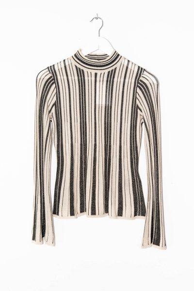 Zimmermann Oberteil mit Streifen und Metallfäden