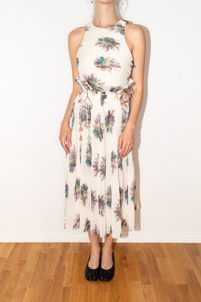 Zimmermann Midikleid mit Blumenmuster in Ecru