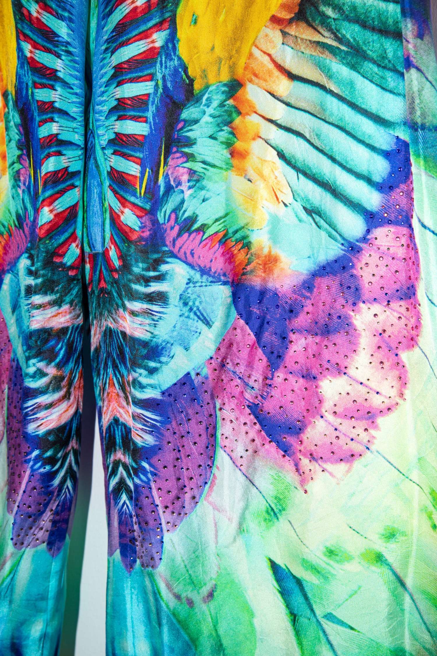 Camilla "Age of Asteria" Seidenhose mit Papageien