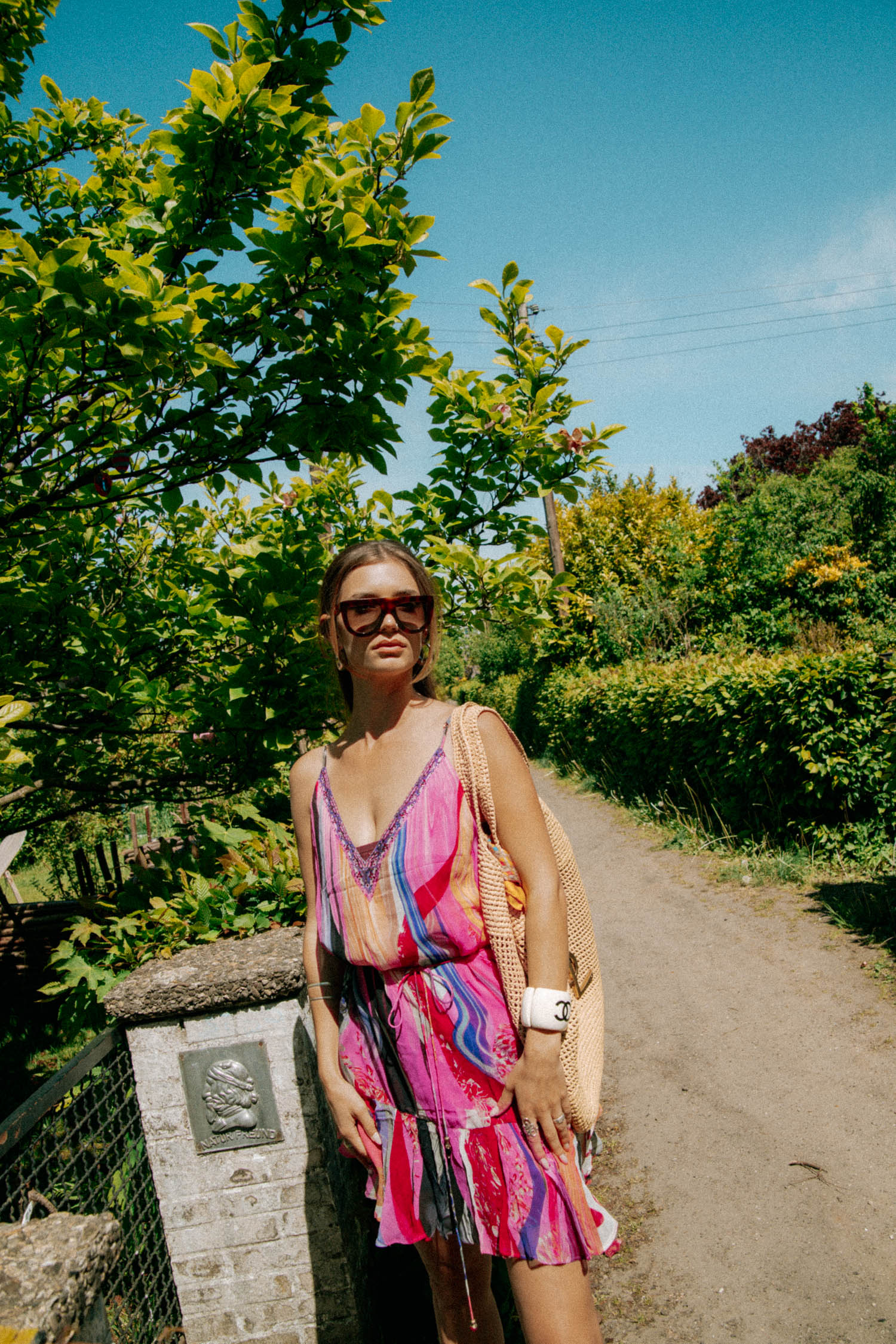 Camilla Minikleid mit Gürtel in Bunt