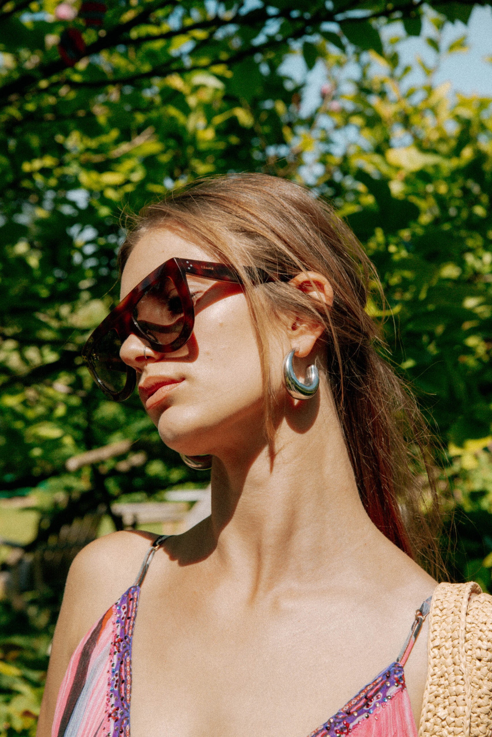 Céline "Havana Andrea Aviator" Sonnenbrille in Braun