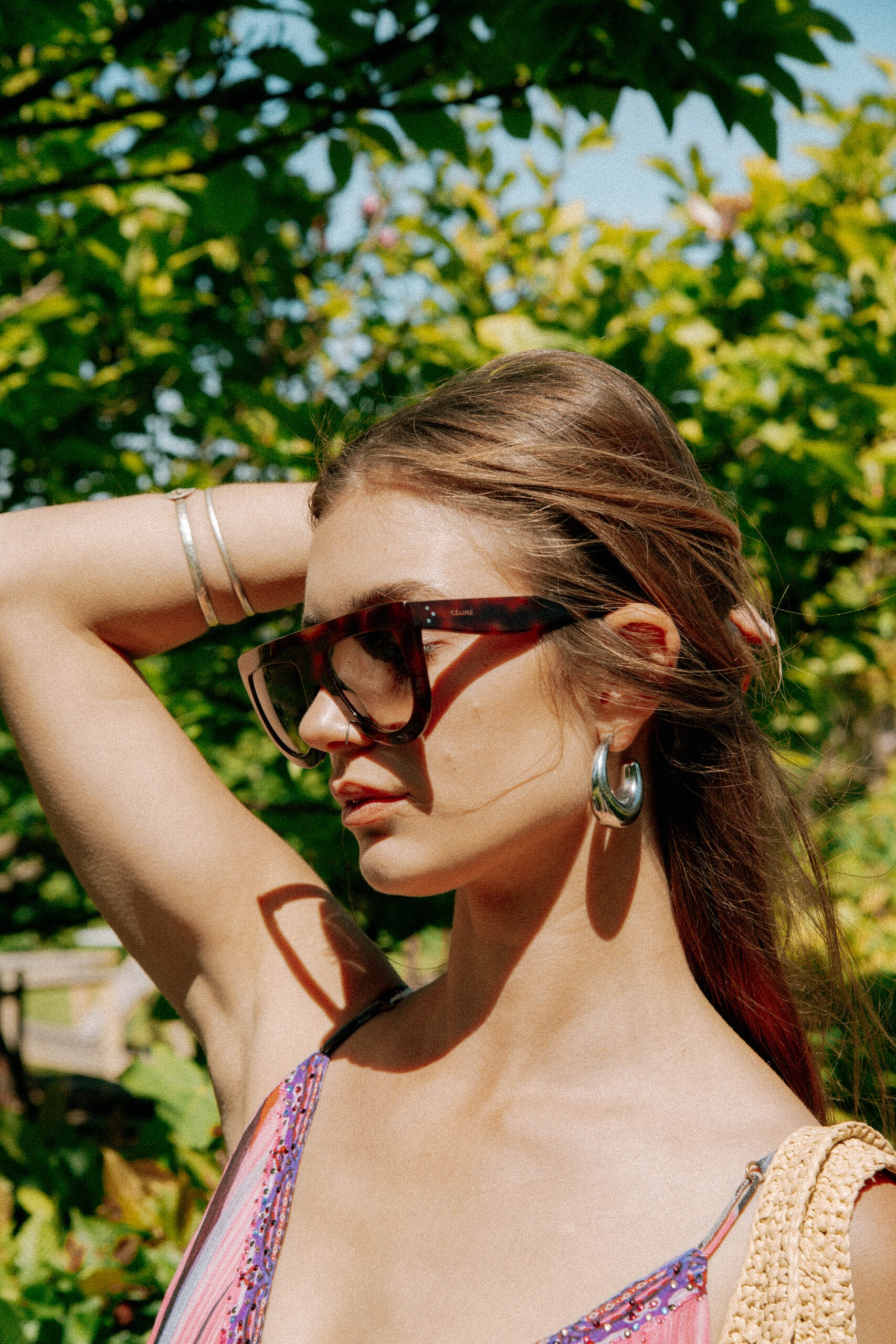 Céline "Havana Andrea Aviator" Sonnenbrille in Braun