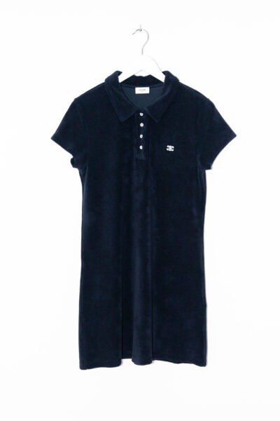 Celine Frottee-Minikleid in Dunkelblau