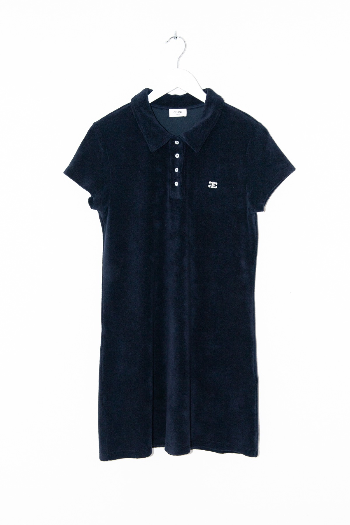 Celine Frottee-Minikleid in Dunkelblau