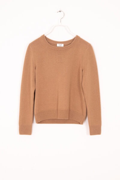 Celine Strickpullover aus Kaschmir in Hellbraun