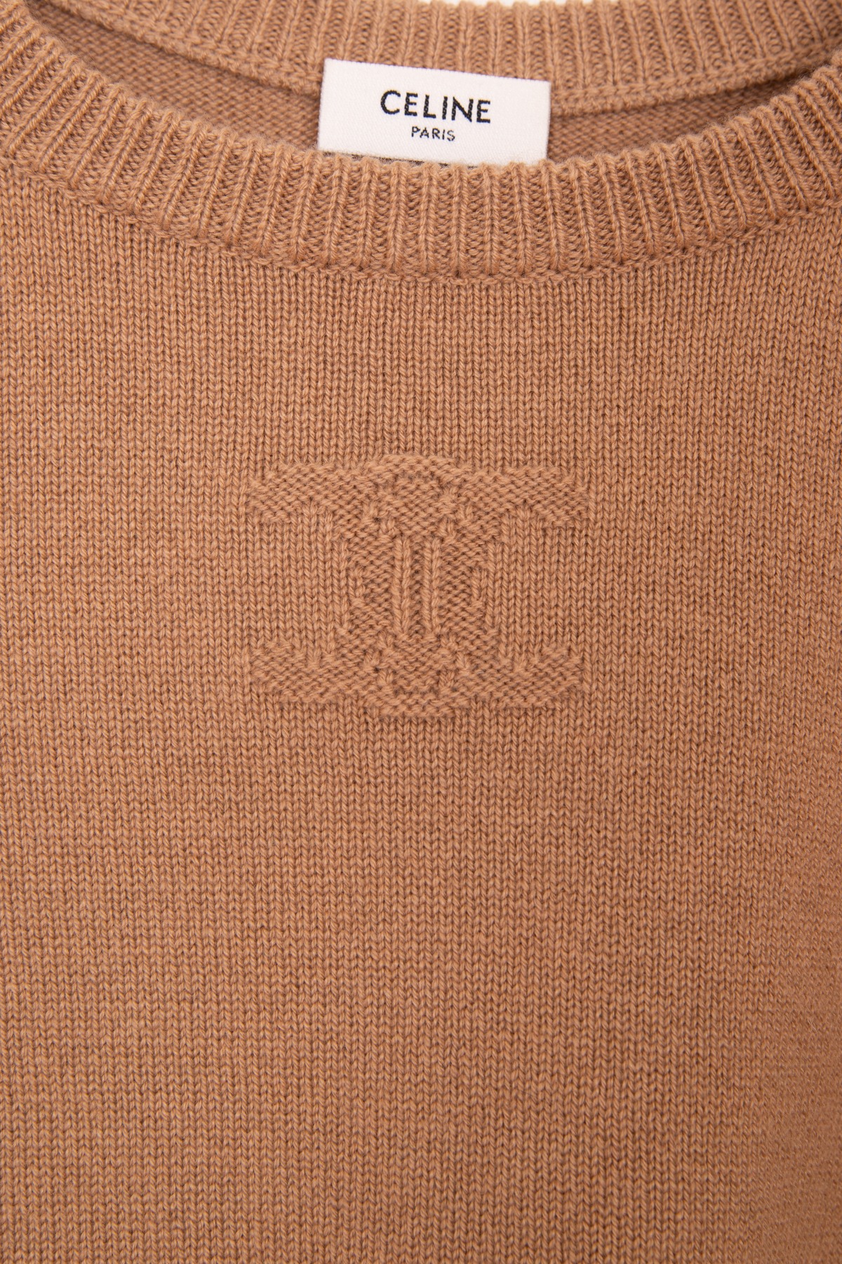 Celine Strickpullover aus Kaschmir in Hellbraun