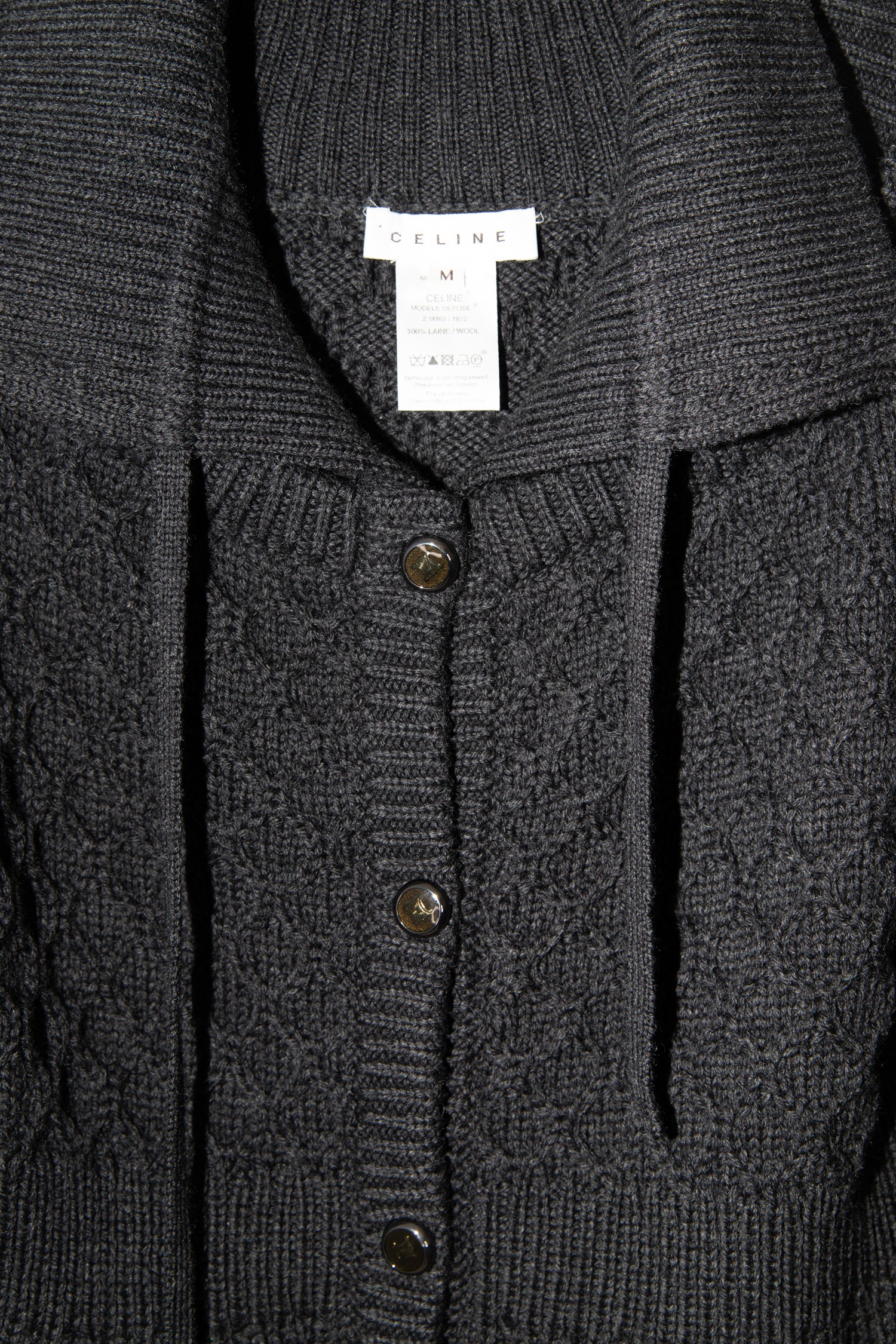 Celine Strickjacke in Anthrazit