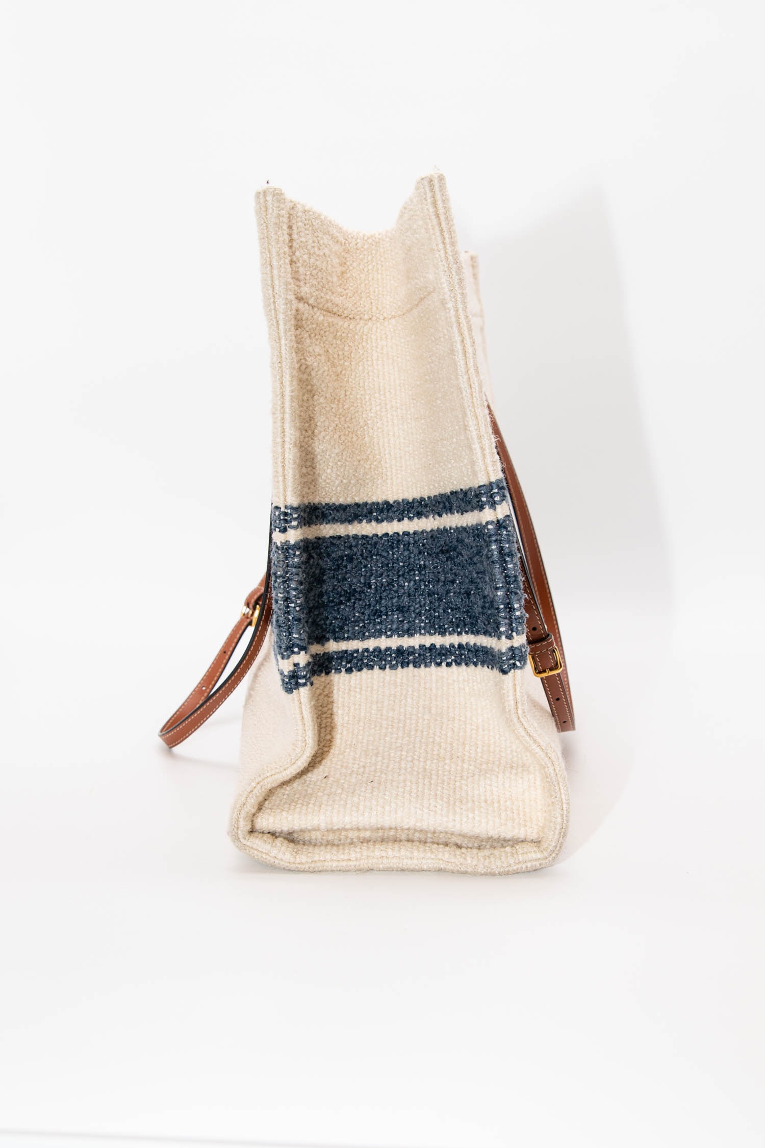 Celine "2020 Canvas Plein Soleil Horizontal Cabas Tote Bag" in Ecru