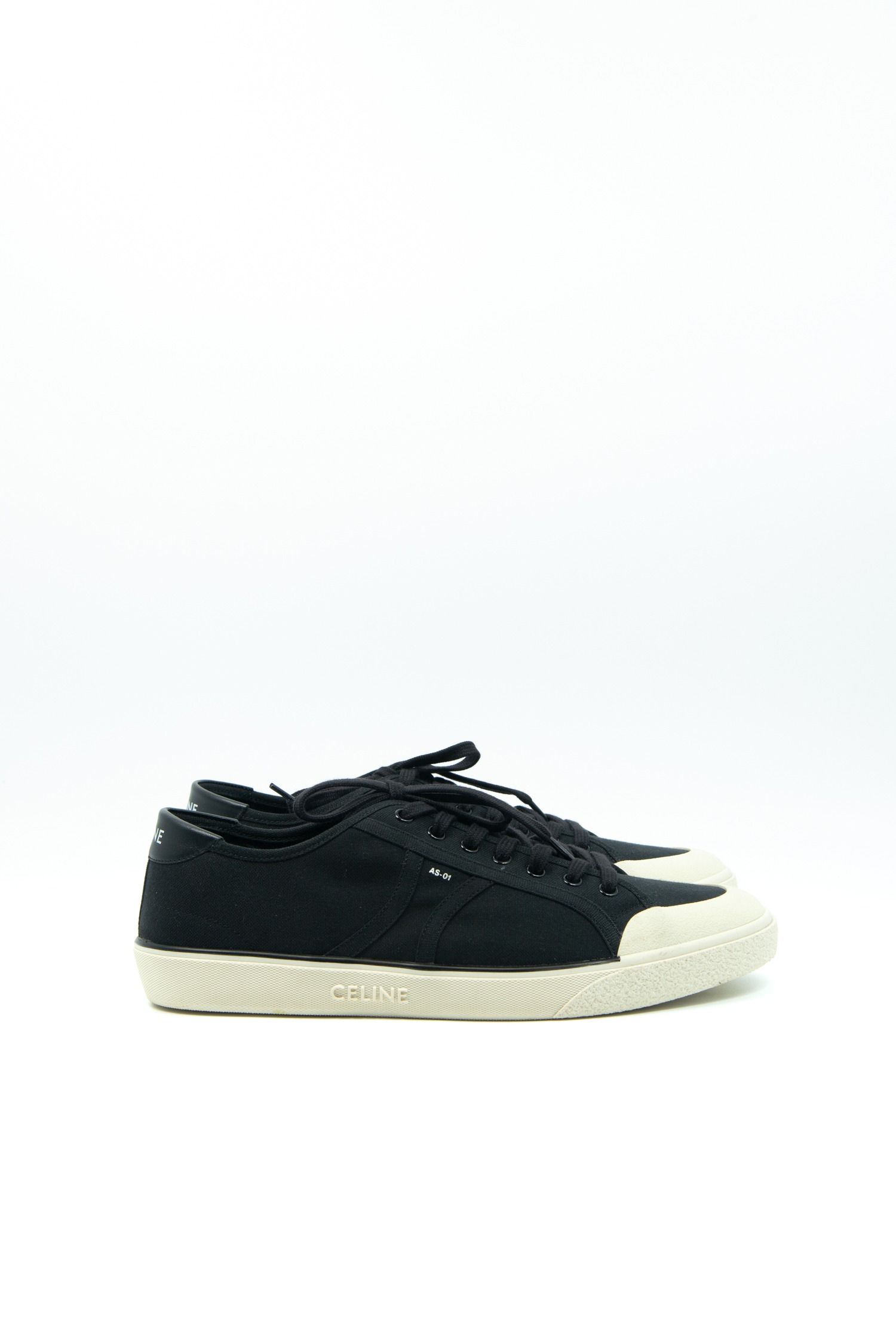 Celine "Alan" Sneaker in Schwarz und Ecru