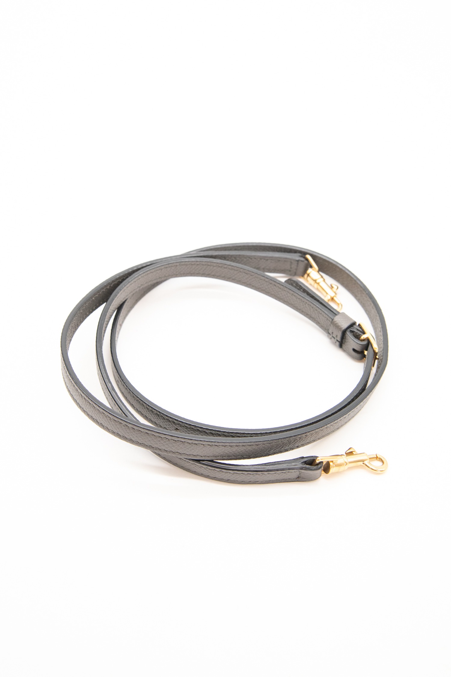 Celine "Nano Belt Bag" in Dunkelgrau und Gold