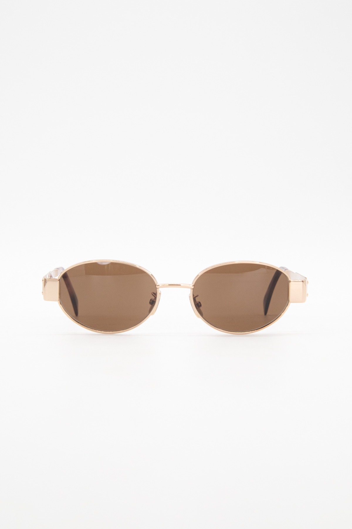Celine „Triomphe Metal 01“ Sonnenbrille in Gold und Braun