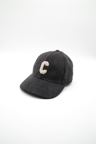 Celine Baseballkappe in Anthrazit und Ecru