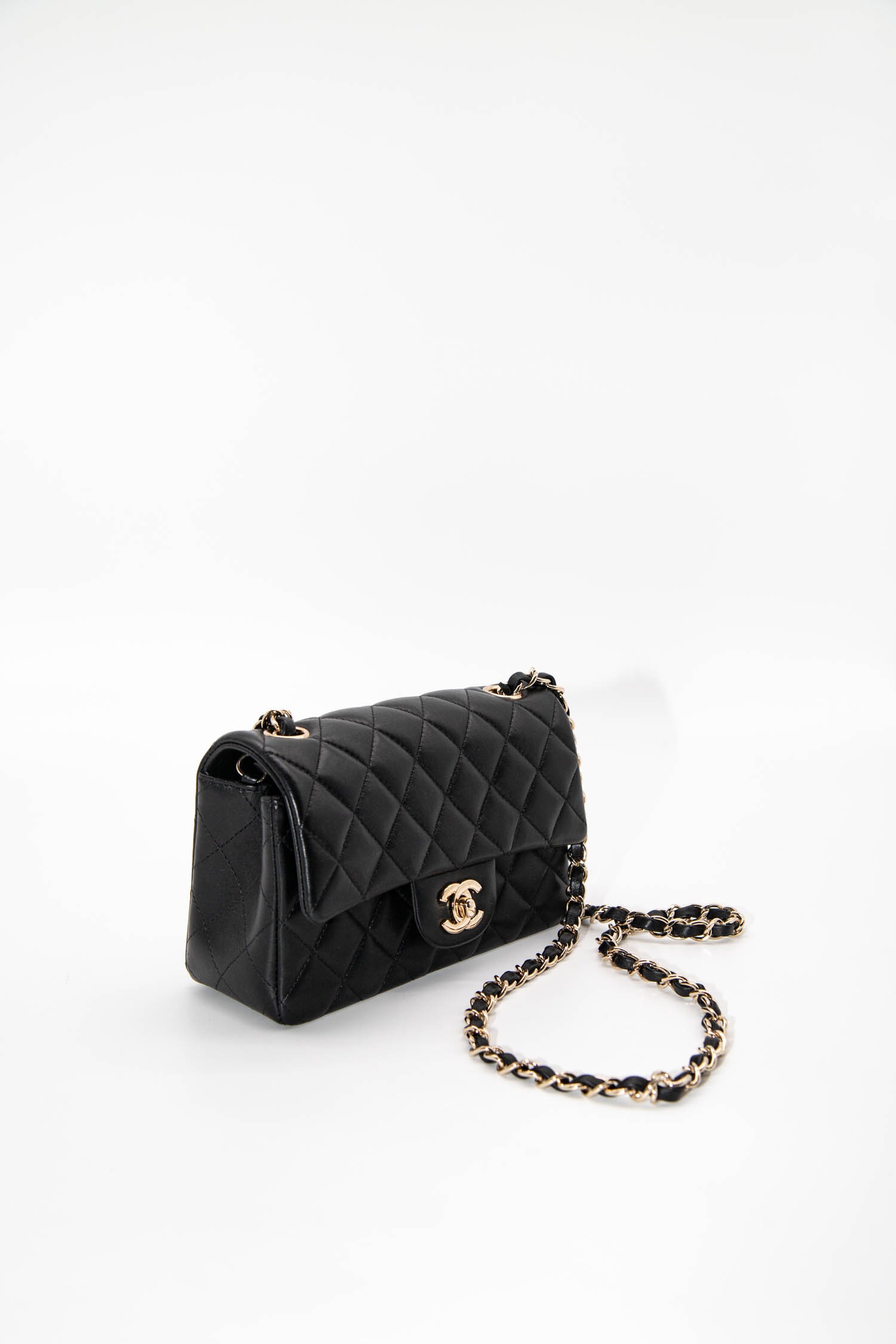 Chanel "Mini Classic Handbag" Umhängetasche in Schwarz