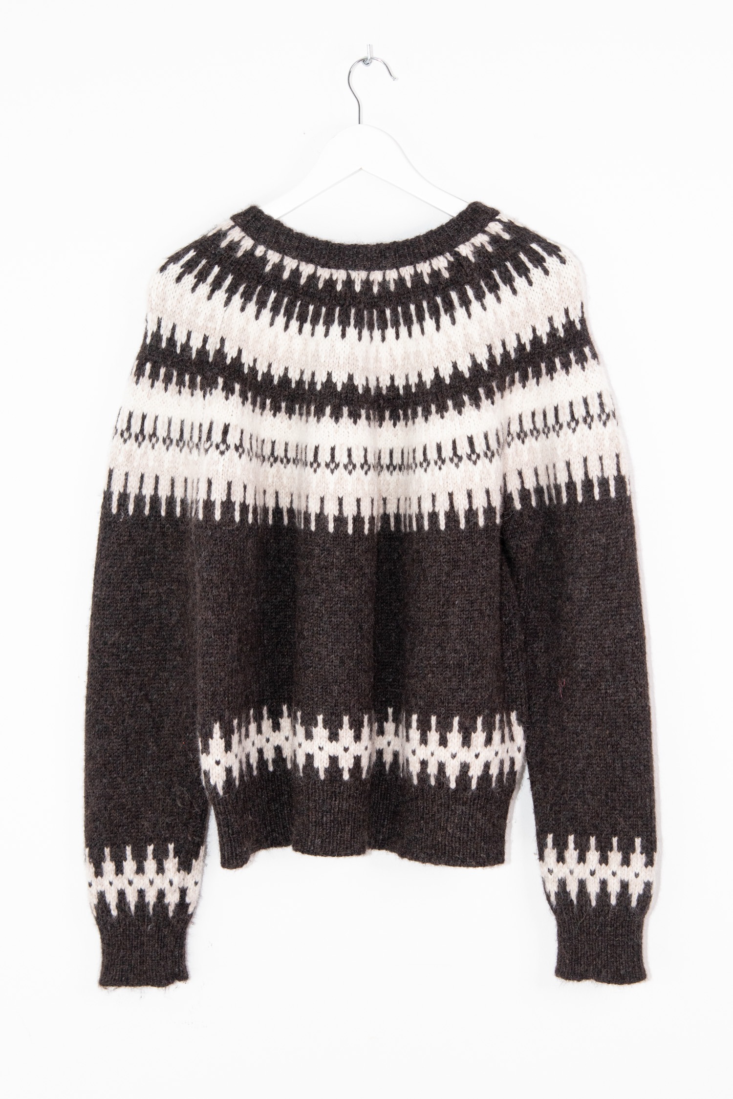 Nili Lotan "Genevive" Strickpullover in Dunkelbraun