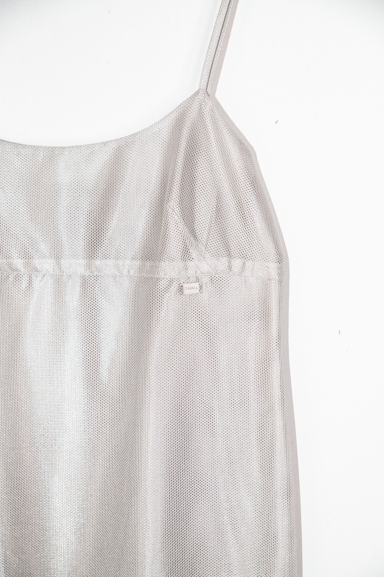 Chanel Trägerkleid in Hellgrau