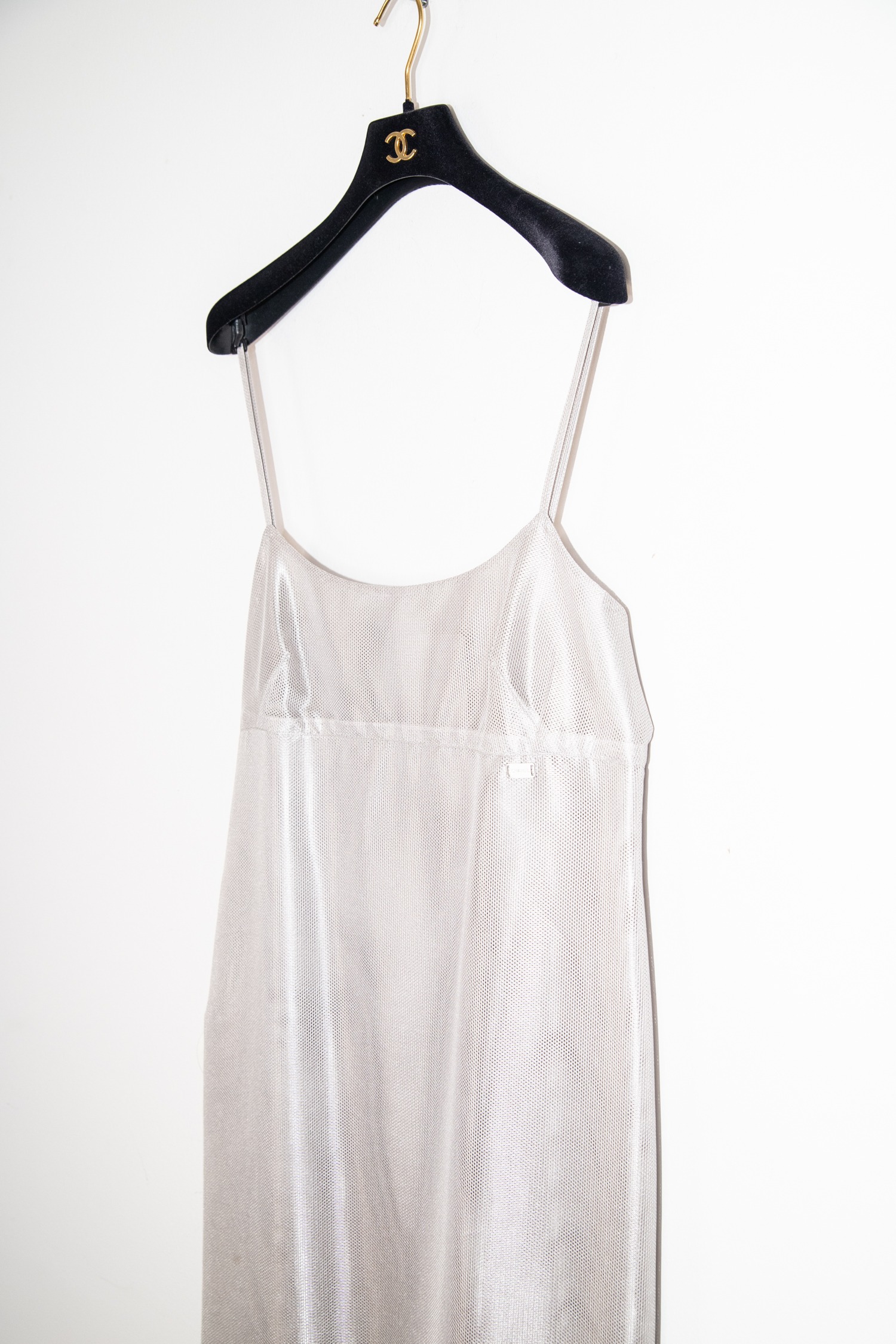 Chanel Trägerkleid in Hellgrau