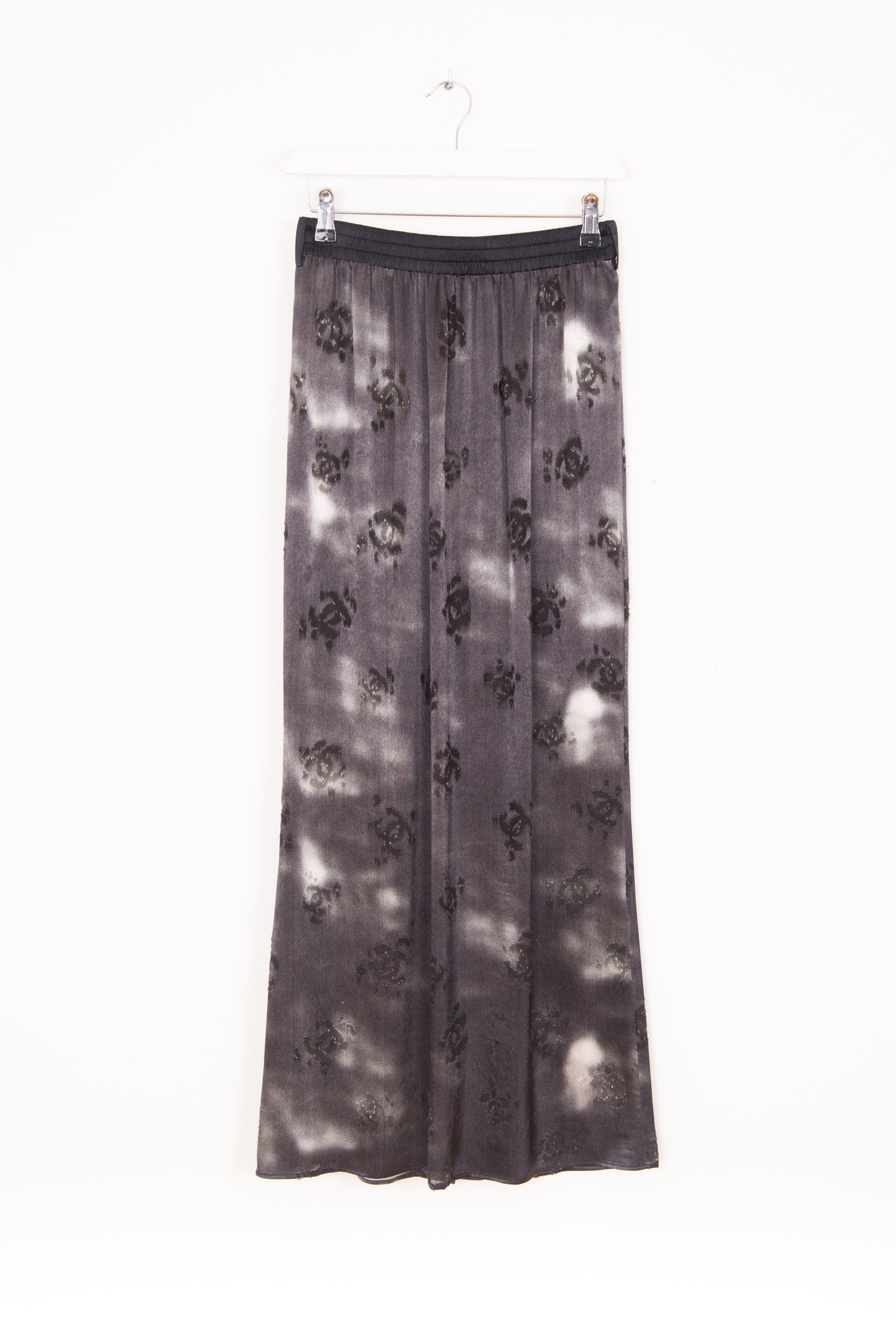 Chanel Midirock in Anthrazit und Schwarz