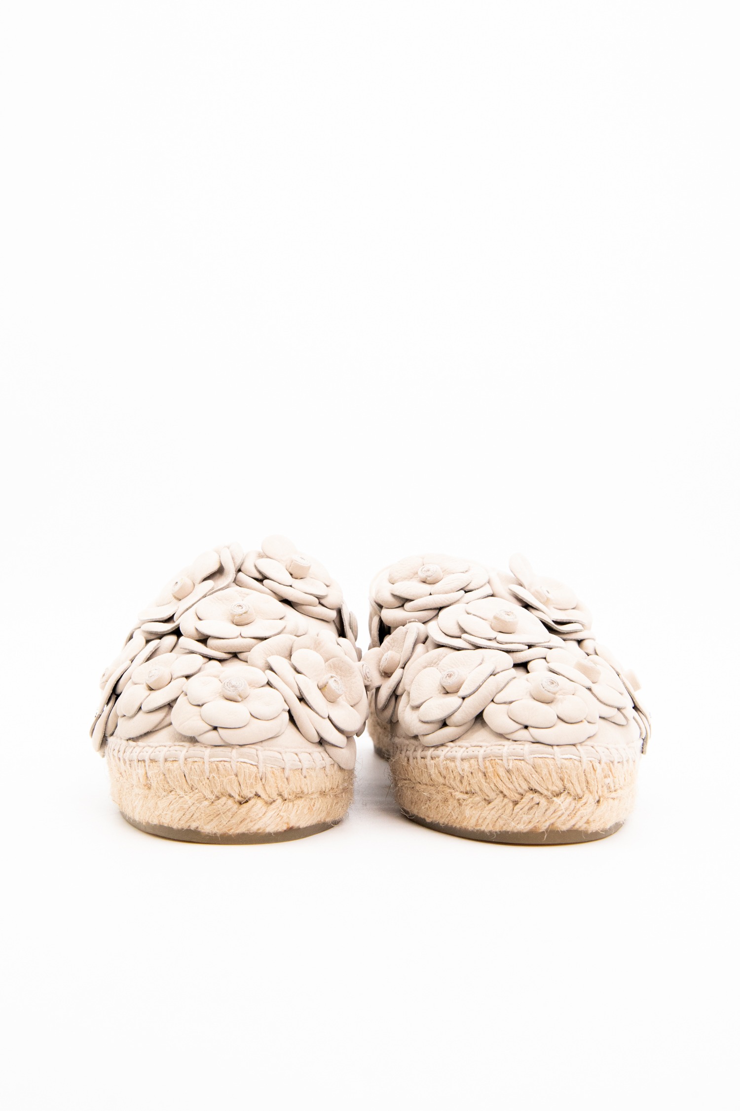 Chanel Espandrilles in Hellgrau und Natur