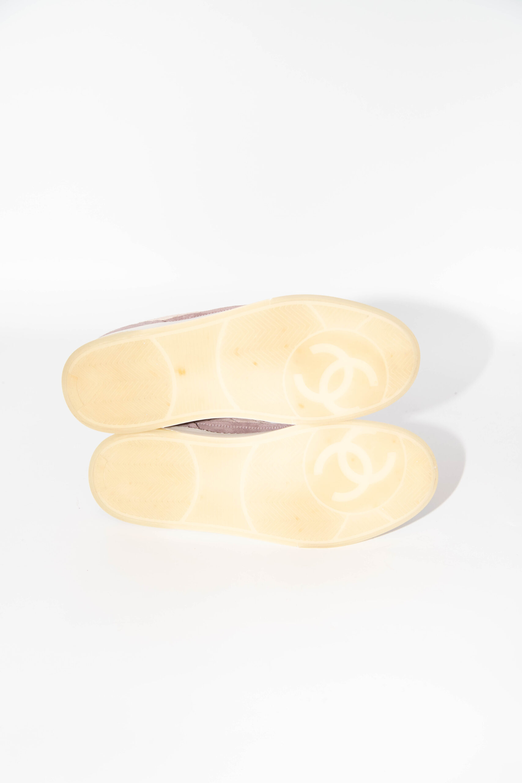 Chanel Sneaker mit Tennissohle in Rosa und Beige