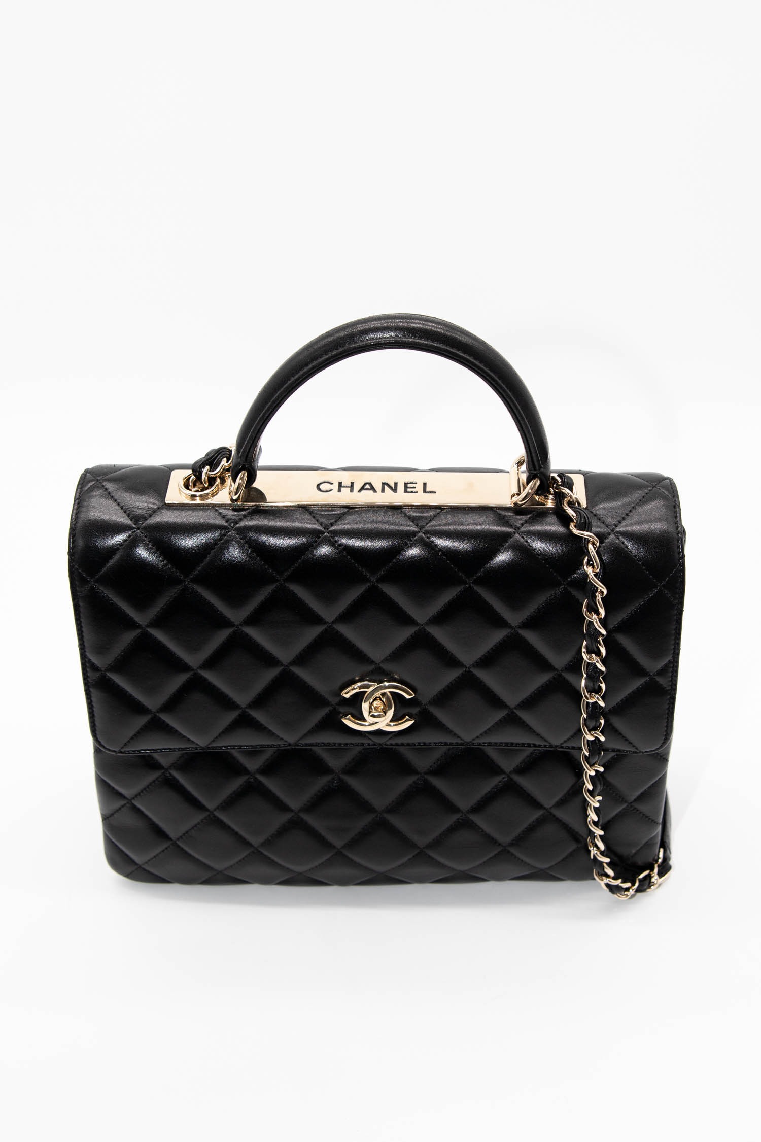 Chanel "Handle" Handtasche in Schwarz