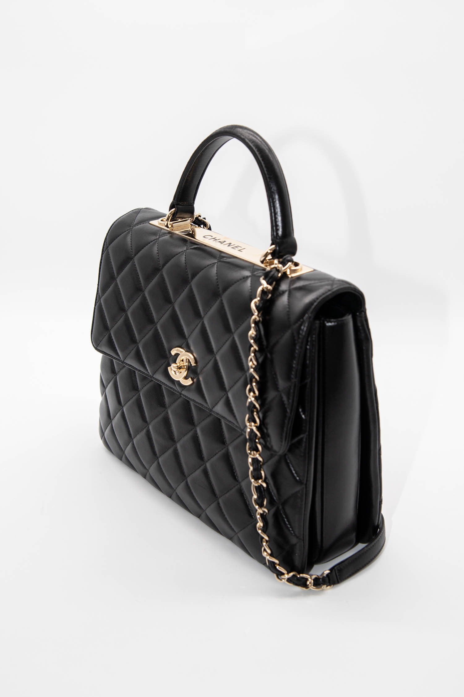 Chanel "Handle" Handtasche in Schwarz