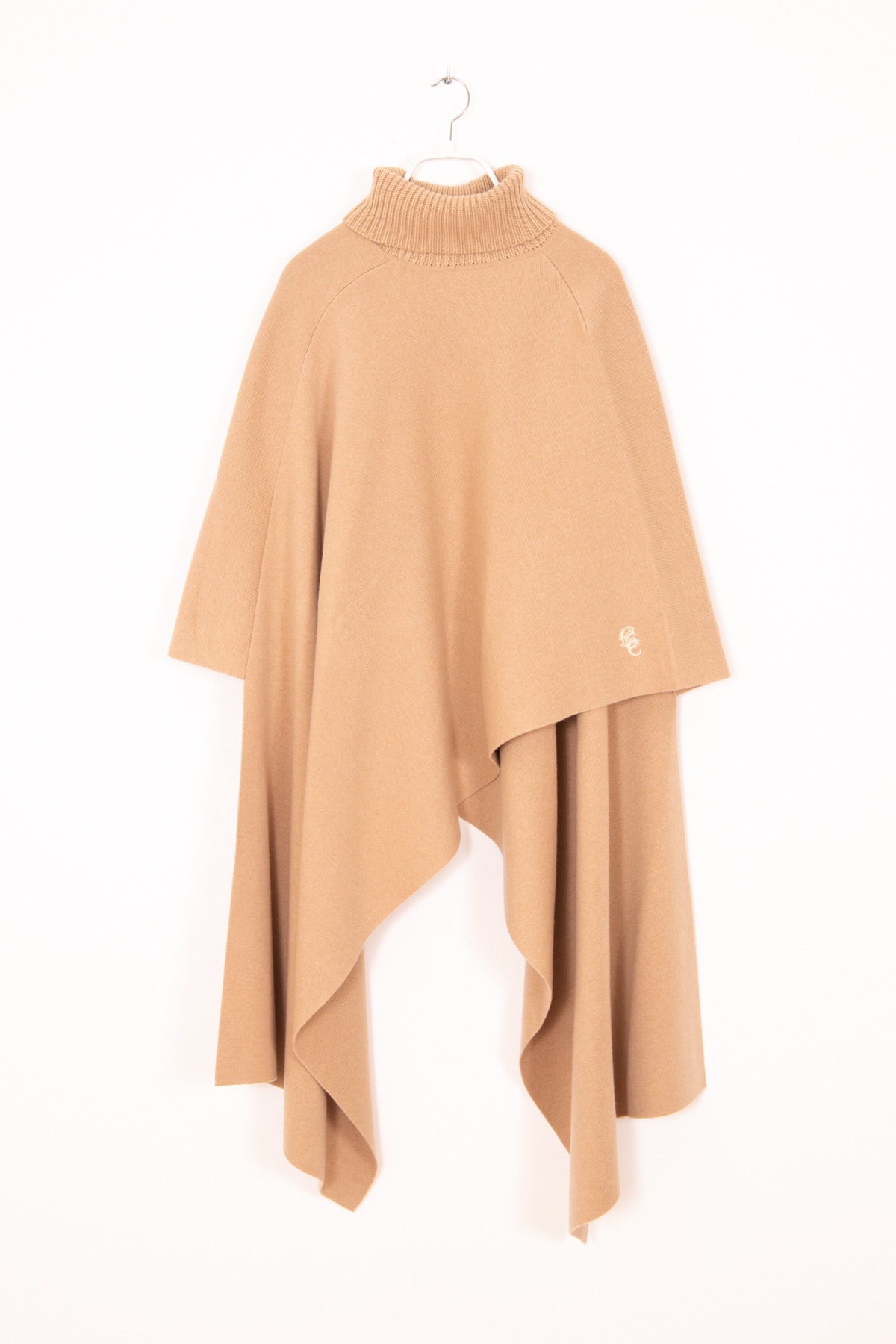 Chloé Asymmetrischer Poncho aus Kaschmir in Camel